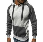 China Manufactur Color Block Heavyweight Cotton Hoodies mens sport sweatshirt