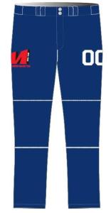 Wholesale Sublimation Printing Boys Baseball Pants , 100% Polyester Sublimated Team Wear from china suppliers