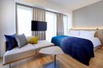 Perth hotel interior design FFE solution by laminate wood headboard bed with