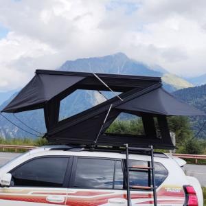 Wholesale Aluminum Hard Shell Black 3 Person Rooftop Tent With CE Certification from china suppliers