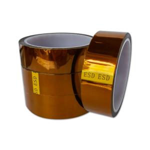 Wholesale High Temperature Polyimide Film Silicone Adhesive Anti-static Kapton Tape from china suppliers