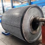 Conveyor Drum Pulley Ceramic Lagging 12mm 15mm Thick 10m Long Rubber Ceramic