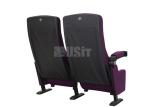 Commercial Steel Frame Public Theater Seating Purple Color With Rocker Back