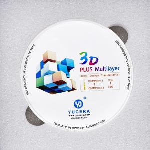 Wholesale 900MPA 49% Translucent 3D Multilayer Zirconia Block from china suppliers