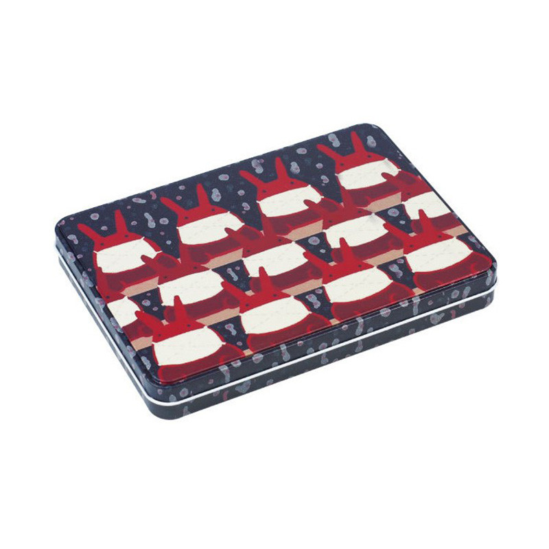 Custom Moisture Proof Metal Square Candy Tin With Tinplate Bottom