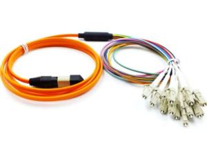 Wholesale Multimode Fiber Optic MPO 0.9mm MPO To LC Cable With 55dB Return Loss from china suppliers
