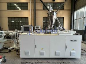 Wholesale OPVC Pipe Extrusion Line 16-160mm PVC Pipe Making Machine Conical Twin Screw Extruder from china suppliers