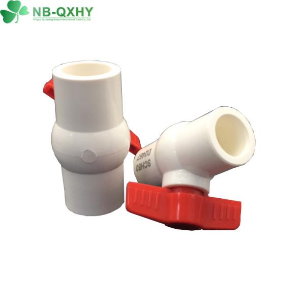 Request Sample Customized High Thickness PVC Compact Ball Valve for Sewage