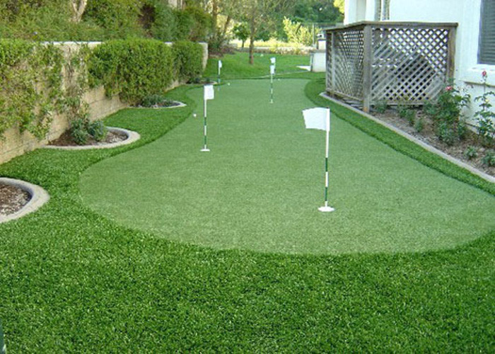 Fantastic Putting Greens Golf Artificial Grass Rugs , Golf Synthetic Grass PE Material