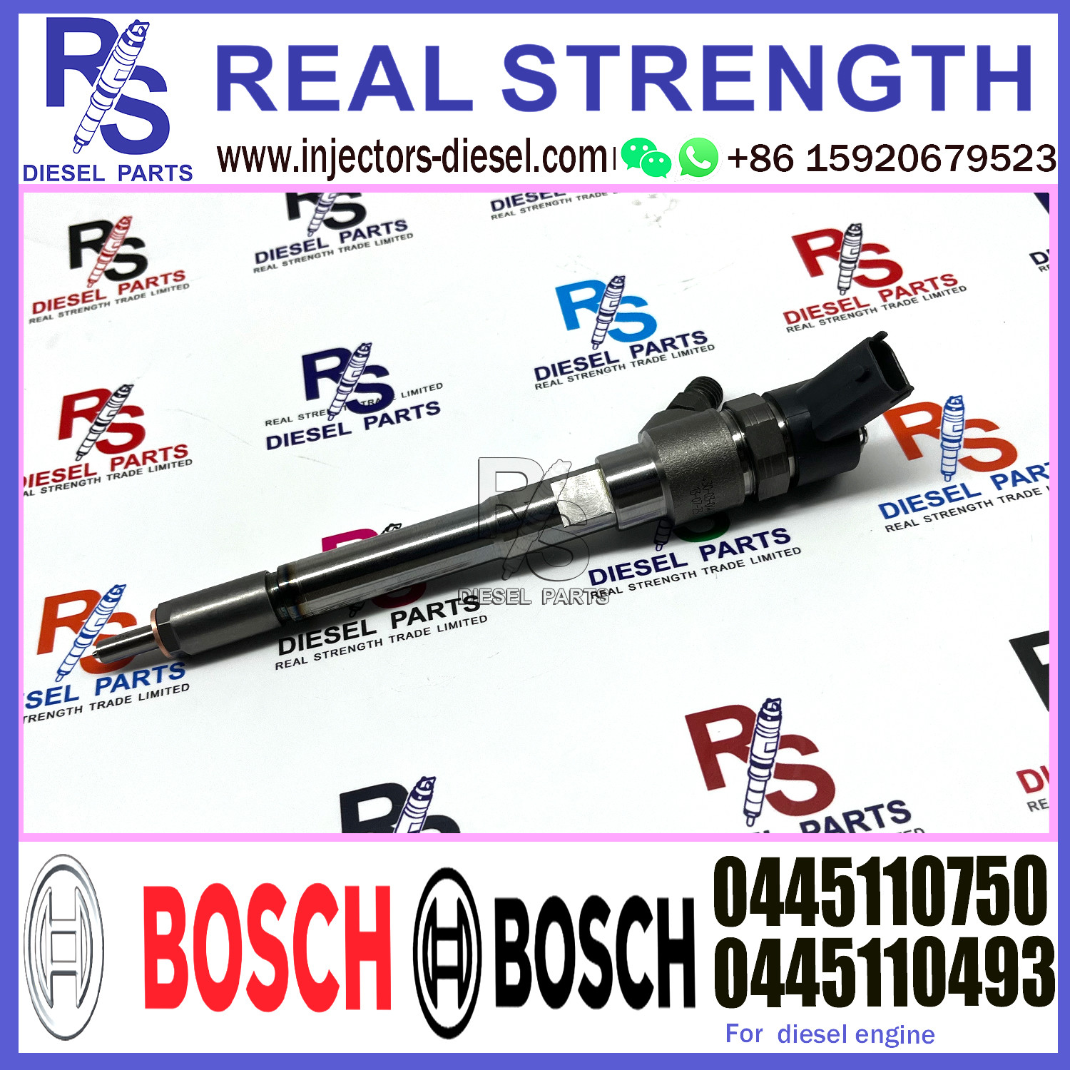 Common Rail Injector 0445110750 CRDI Diesel Engine Injection 0445110750 0445110493 for MWM JAC