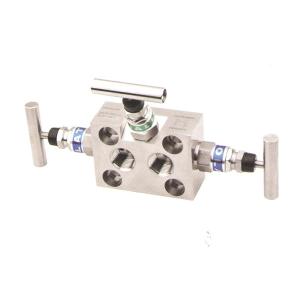 Wholesale 6000psi 200C Instrument Three Way Manifold Valve 1/2 Female NPT Needle Valve Manifold from china suppliers