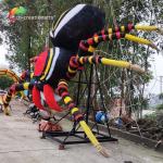 Botanical Garden Giant Animatronic Spider With Web Life Size Alive Sound