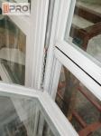 Powder Coated Single Hung Window Custom Lift Up Hurricane Impact French Windows