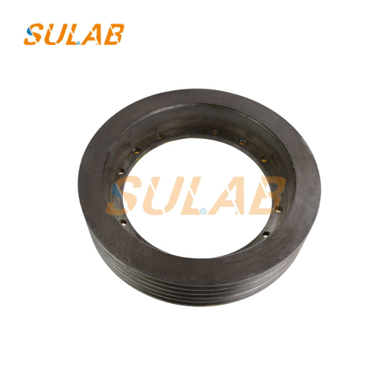 SULAB Cast Iron Elevator Wheel Rollers Main Traction Sheave In Elevator