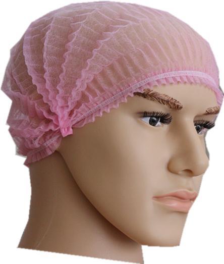 Non-Woven PP Single Elastic Disposable Strip Clip Mob Cap