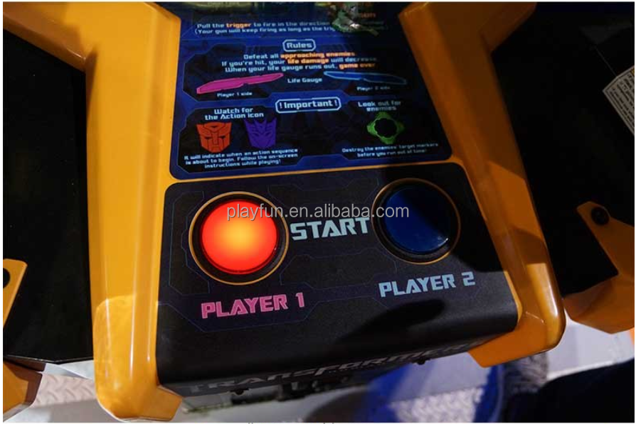 Playfun Arcade Transformers Shooting Gun Games Coin Operated Game Machine for Kids and Adult