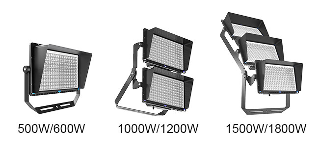 160LM/W Outdoor Pole Light Fixtures 1000W 4000K 5700K High Output Ultra Bright