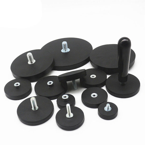 Powerful Neodymium Magnet with Screw Thread 80 Centigrade Max Working Temperature