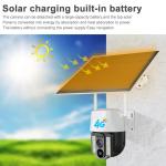 4G Solar CCTV Camera Wireless Outdoor 1080P Solar Battery Powered IP PTZ Camera