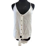 100% Viscose White Spaghetti Straps Top Summer Women'S Singlet