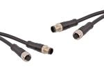 IP67 M12 Connector 1000mm Waterproof Cable Wire