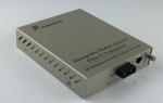 Network SFP Gigabit Fiber Optic Media Converter With LFP Dual Power Supply