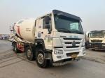 WD615.47 Used Cement Mixer Truck Howo 8x4 380HP Used Mixer Trucks For Sale