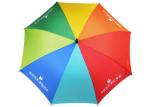 Personalized Light Compact Golf Umbrella Rainbow Color Strong Sturdy