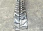 Black Excavator Rubber Tracks 230mm * 48mm * 68 Links High Running Speed