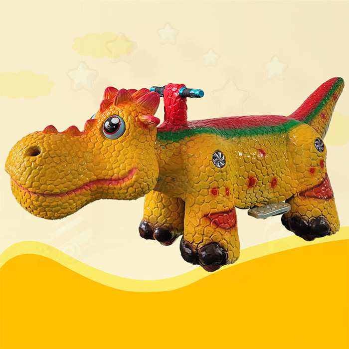 Mall Cartoon Animal Coin Operated Kids Ride Small cute dino ride