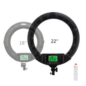 Wholesale 55cm 22 inch live streaming ring light for influencer Remote Control photography ring light 100w from china suppliers