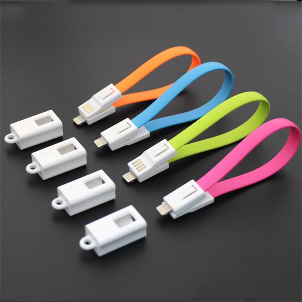 Key chain Apple Lightning to USB Cable 20cm length, usb cable for apple iphone 6