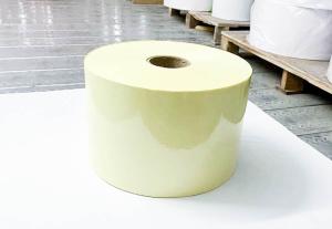 Wholesale Self Adhesive Sticker Paper Roll 50 transparent PET acrylic adhesive 140 yellow from china suppliers