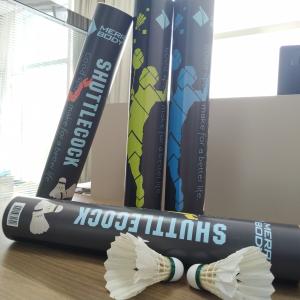 Wholesale Printed Logo Goose Feather Shuttlecocks Fitness Center Type from china suppliers