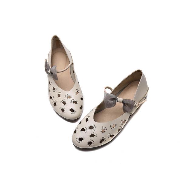 S420 Summer Sandals Women 2020 New Hole Shoes Hollow Small Feet White Shoes Bow
