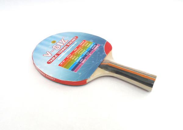 Professional Table Tennis Rackets Poplar Plywood Color Long Handle Sponge With