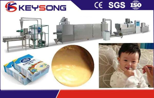 380v 90kw Breakfast Cereal Making Machine , Rice Powder Making Machine Energy