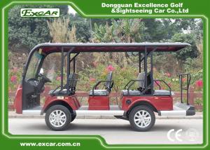 Wholesale EXCAR white 11 Seater 72V Electric Sightseeing Bus With Storage Basket from china suppliers