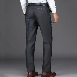 Wholesale Adjustable White Black Chino Trousers for Men Spring Season Regular Fit Dress Pants from china suppliers