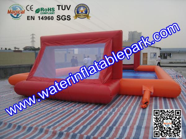 Large Inflatable Sport Games , Inflatable Football Playground Game Rental