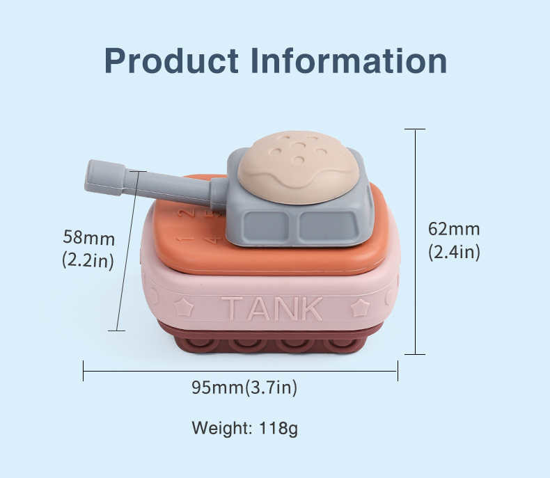 Patented Soft Silicone Building Blocks 100% Food Grade Platinum Silicone