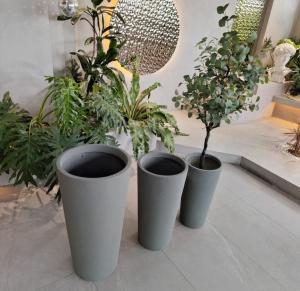 Wholesale Outdoor Garden Fiberglass Flower Pots Large For Real Or Artificial Tree from china suppliers