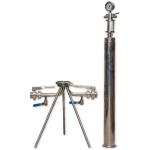 62KG Weight Stainless Steel In-line Filter Housing for Garment Shops
