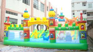 Wholesale Playground Games Tarpaulin Inflatable Theme Park Kids Bouncy Castle from china suppliers