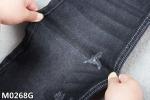 Twill Cotton Polyester Spandex Denim Fabric Sulfur Black With Sanforizing