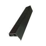 White / Black / Transparent Wire Colour Aluminium Rail Track With Customizable