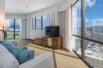 Hua Hin Tourist Resort Hotel room furniture made wood structure with fabric bed