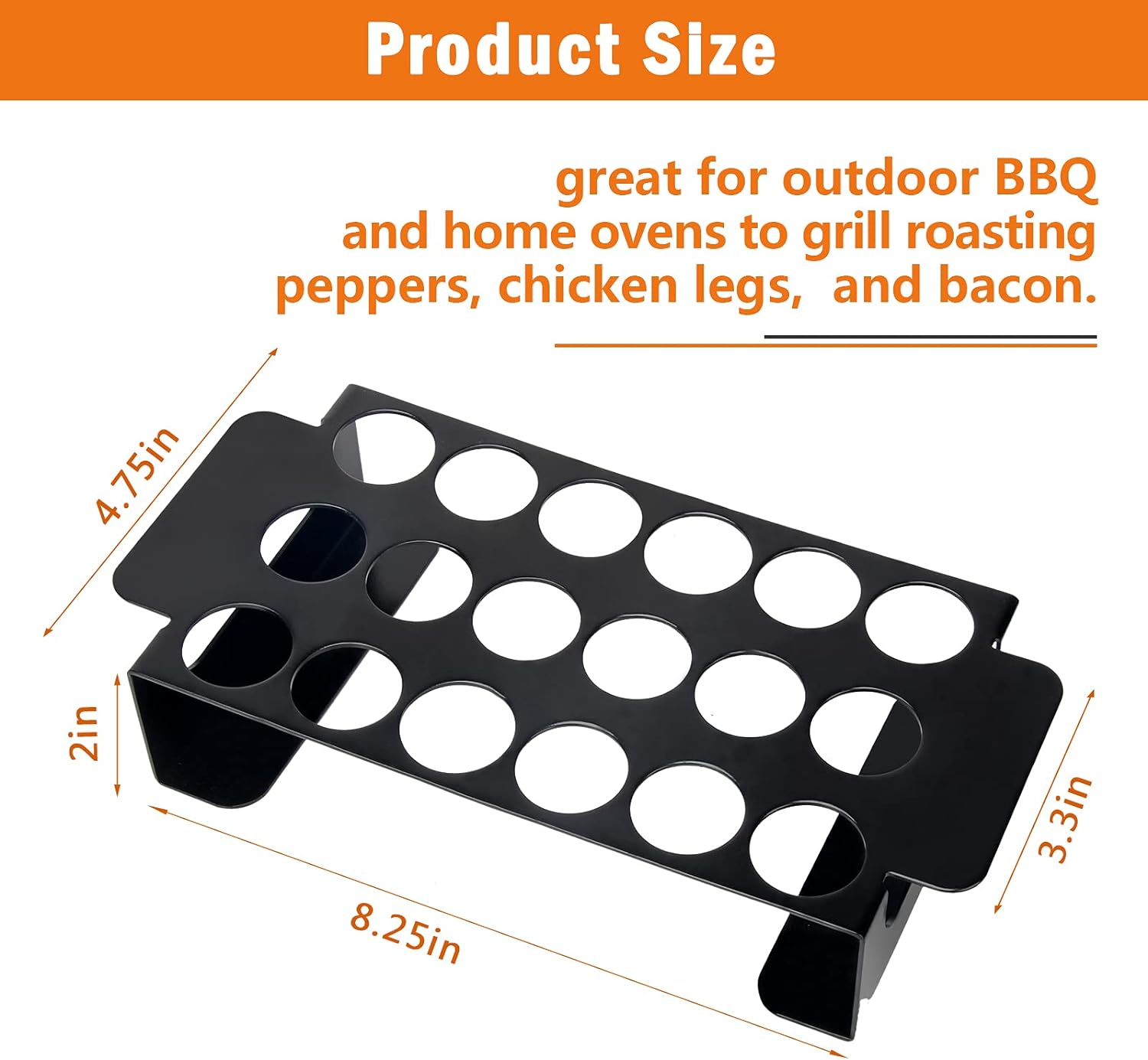 Nonstandard Standard ISO9001 Rohs CE 16949 Grill Rack for Chili Peppers Black Jalapeno