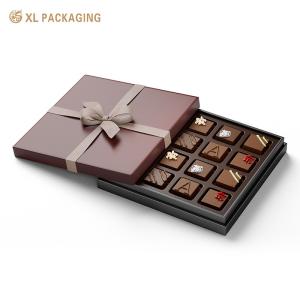 Wholesale Custom Design Halloween Chocolate Paper Box Hot Stamping Catering Packaging With Ribbon from china suppliers