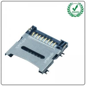 Wholesale TF / Micro SD Card Socket Flip Type SMT Internal Welding 8P 1.5H / 1.8H from china suppliers